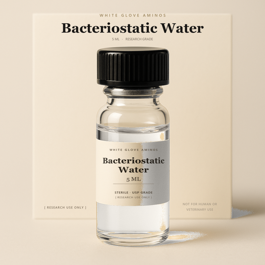 Bacteriostatic Water research peptide vial